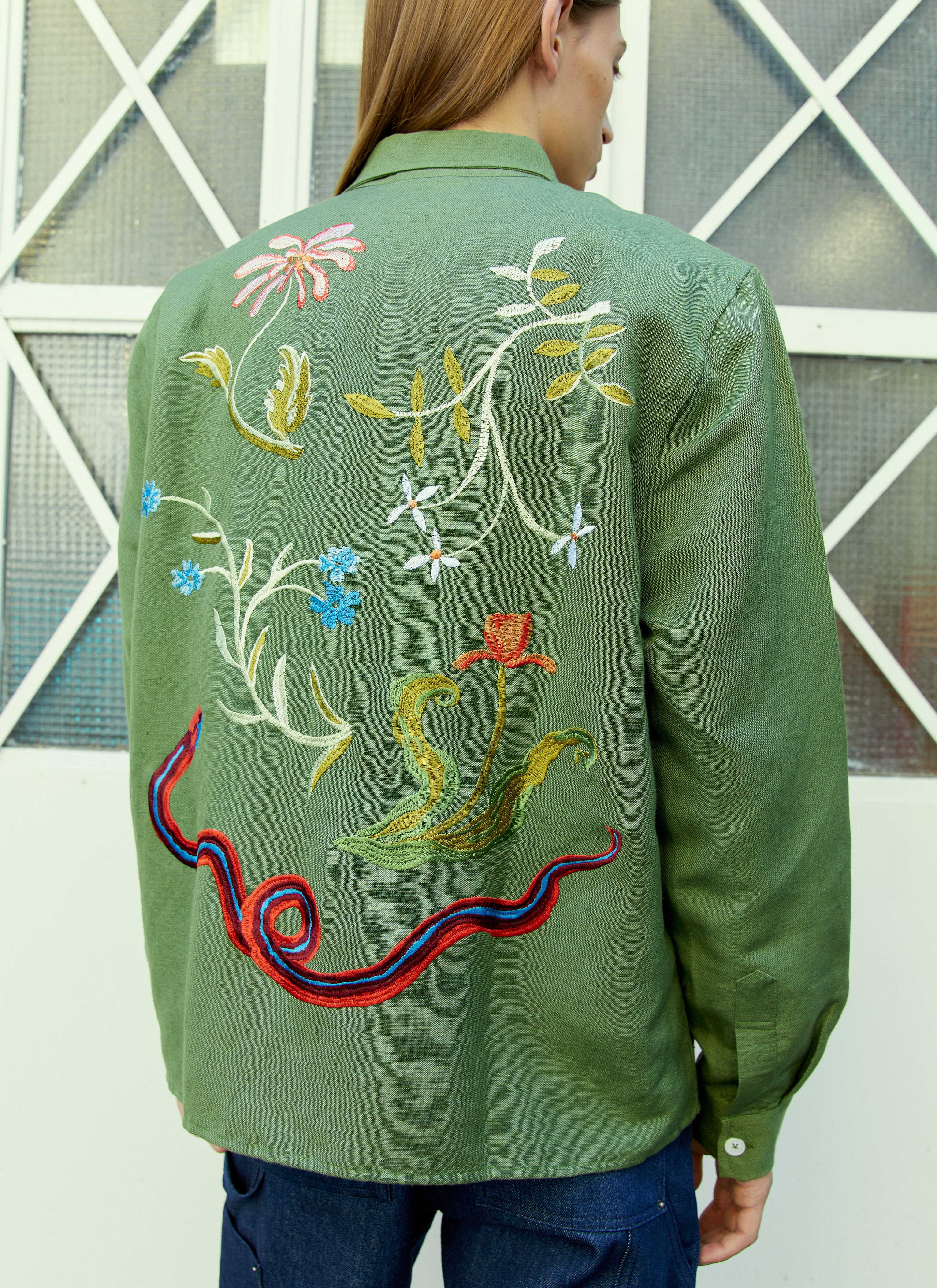 sky high farm Garden embroidered shirt 【公式通販】
