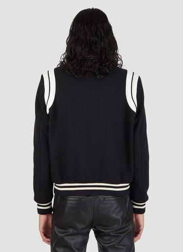 테디 바시티 봄버 재킷 Saint Laurent 테디 바시티 봄버 재킷 블랙 sla0145024