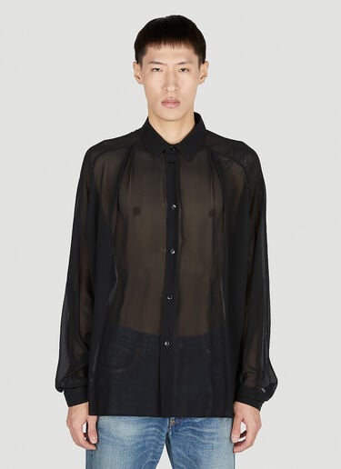 Sheer Shirt Saint Laurent Sheer Shirt Black sla0151027