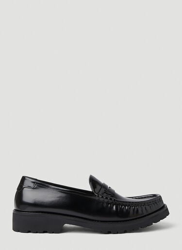 로고 플라크 로퍼 Saint Laurent 로고 플라크 로퍼 블랙 sla0151056