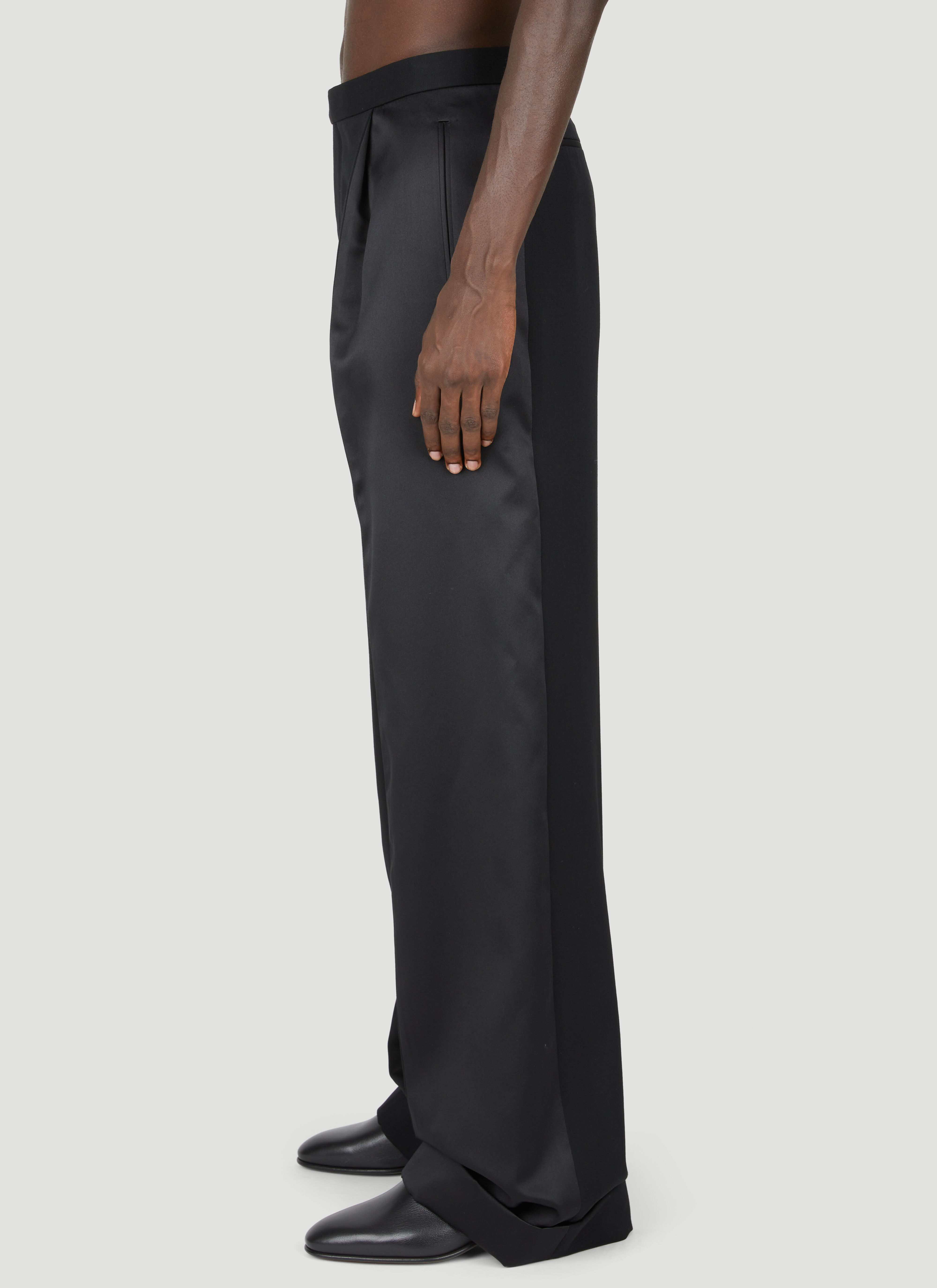 【送料&関税込】Saint Laurent Smoking Pants Saint Laurent Low Rise ICONIC LE SMOKING Pants men - Glamood