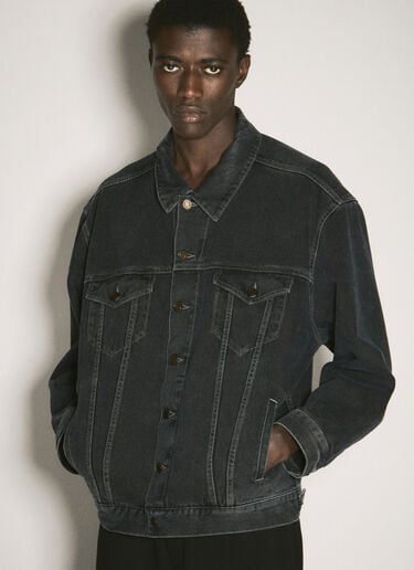 Oversized Denim Jacket Saint Laurent Oversized Denim Jacket Black sla0156009