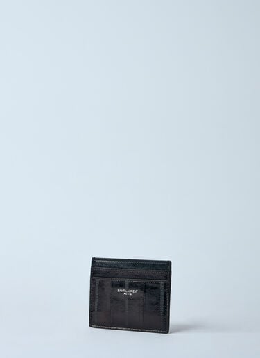 로고 프린트 가죽 카드홀더 Saint Laurent 로고 프린트 가죽 카드홀더 브라운 sla0158030