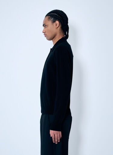 羊毛 Polo 衫 Saint Laurent 羊毛 Polo 衫 黑色 sla0159008