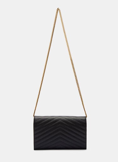 Cassandre Matelassé Chain Wallet Saint Laurent Cassandre Matelassé Chain Wallet Black sla0200007