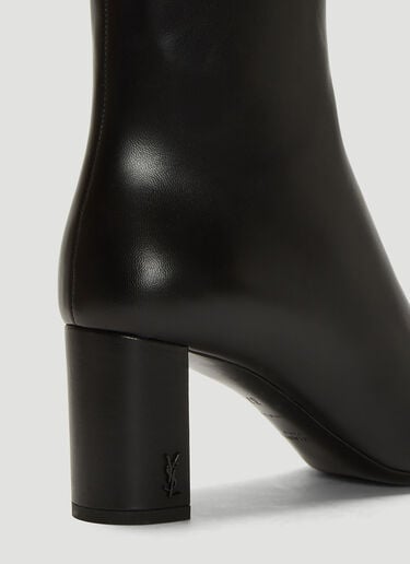 Lou Ankle Boots Saint Laurent Lou Ankle Boots Black sla0237022