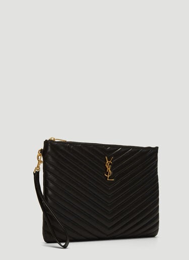 모노그램 태블릿 클러치 백 Saint Laurent 모노그램 태블릿 클러치 백 블랙 sla0237052