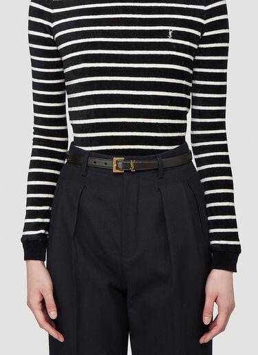 Monogram Belt Saint Laurent Monogram Belt Black sla0241065