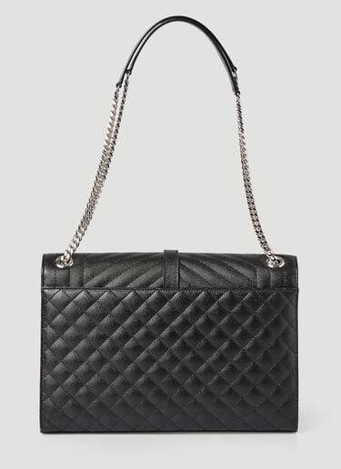 Envelope Satchel Large Shoulder Bag Saint Laurent Envelope Satchel Large Shoulder Bag Black sla0245086