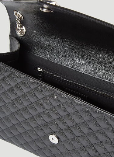Envelope Satchel Large Shoulder Bag Saint Laurent Envelope Satchel Large Shoulder Bag Black sla0245086
