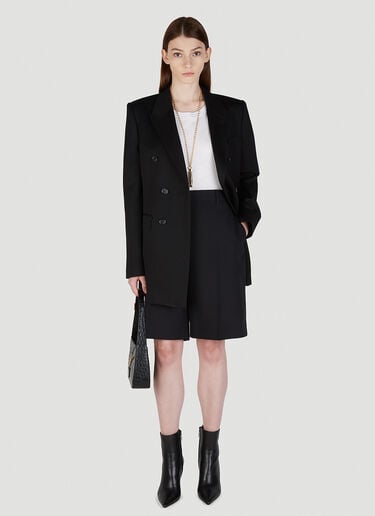 双排扣西装外套 Saint Laurent 双排扣西装外套 黑色 sla0247013