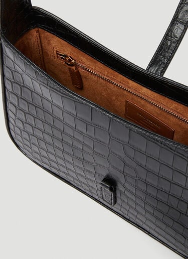 Le 5 a 7 호보 숄더 백 Saint Laurent Le 5 a 7 호보 숄더 백 블랙 sla0247146