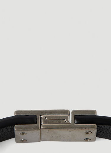 YSL 铭牌手镯 Saint Laurent YSL 铭牌手镯 黑 sla0247178