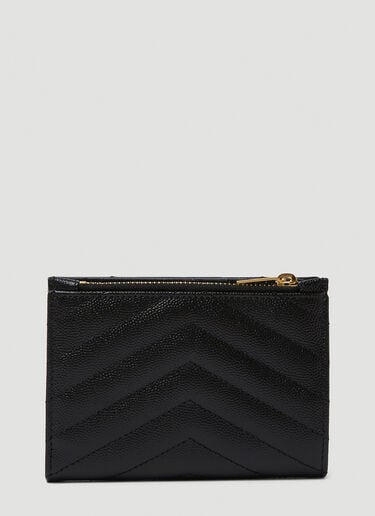 绗缝徽标铭牌钱包 Saint Laurent 绗缝徽标铭牌钱包 黑 sla0249190