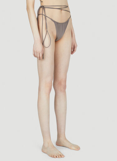 Strappy Bikini Briefs Saint Laurent Strappy Bikini Briefs Grey sla0251039