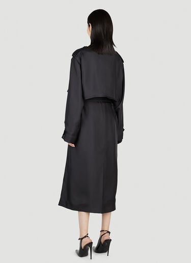 缎面风衣 Saint Laurent 缎面风衣 黑色 sla0251046