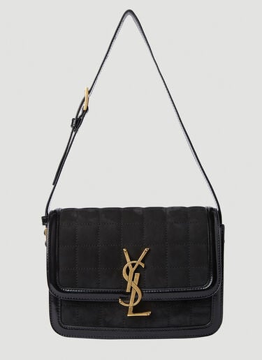 徽标铭牌绗缝单肩包 Saint Laurent 徽标铭牌绗缝单肩包 黑色 sla0251123
