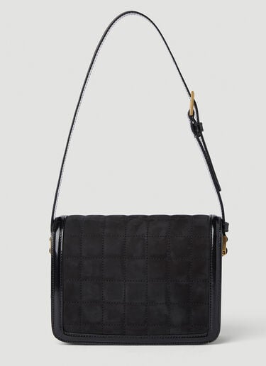 徽标铭牌绗缝单肩包 Saint Laurent 徽标铭牌绗缝单肩包 黑色 sla0251123