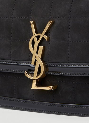 徽标铭牌绗缝单肩包 Saint Laurent 徽标铭牌绗缝单肩包 黑色 sla0251123