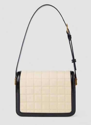 徽标铭牌绗缝单肩包 Saint Laurent 徽标铭牌绗缝单肩包 奶油色 sla0251142