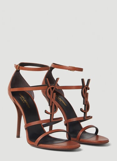 Cassandra 高跟凉鞋 Saint Laurent Cassandra 高跟凉鞋 棕色 sla0251168