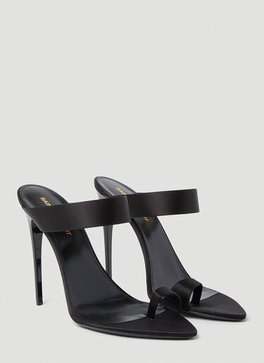 Martha High Heel Mules Saint Laurent Martha High Heel Mules Black sla0252041