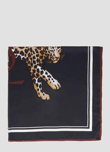豹纹方形围巾 Saint Laurent 豹纹方形围巾 黑色 sla0252101