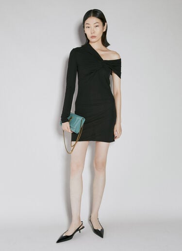 结饰迷你连衣裙 Saint Laurent 结饰迷你连衣裙 黑 sla0253043
