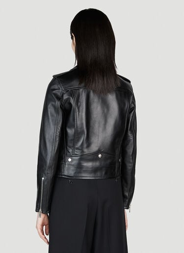 모터사이클 가죽 재킷 Saint Laurent 모터사이클 가죽 재킷 블랙 sla0253045