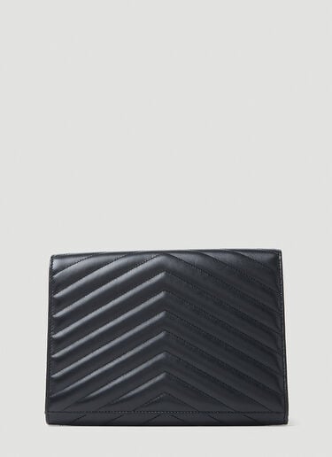 Saint Laurent 信封式徽标手拿包 黑色 sla0253083