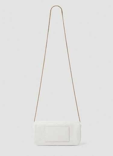 Gaby Chain Phone Holder Saint Laurent Gaby Chain Phone Holder Cream sla0253141