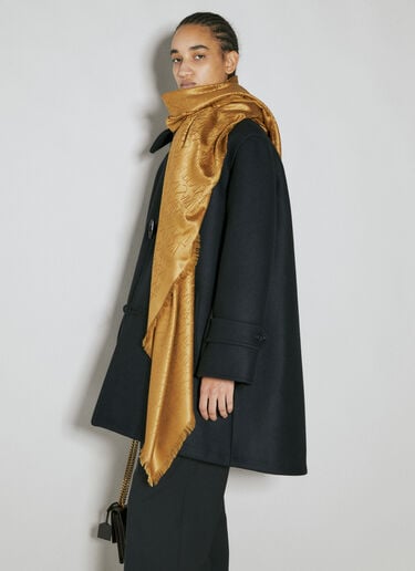 Large Square Scarf Saint Laurent Large Square Scarf Gold sla0253161