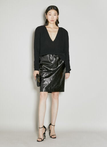 V 领羊毛衫 Saint Laurent V 领羊毛衫 黑色 sla0254007