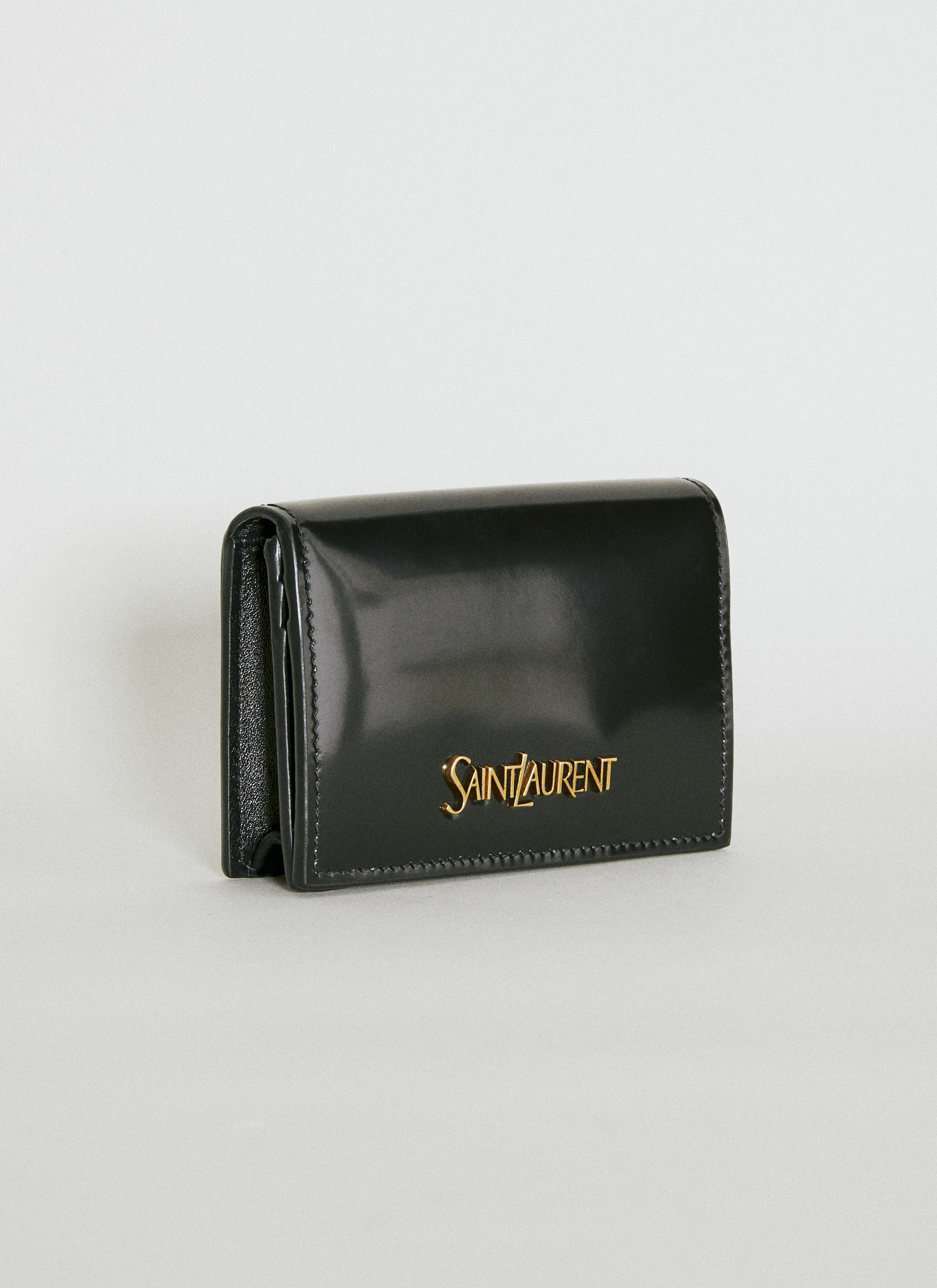 小物 SAINT LAURENT business card case Saint Laurent Business Card Holder With Flap In Grain De