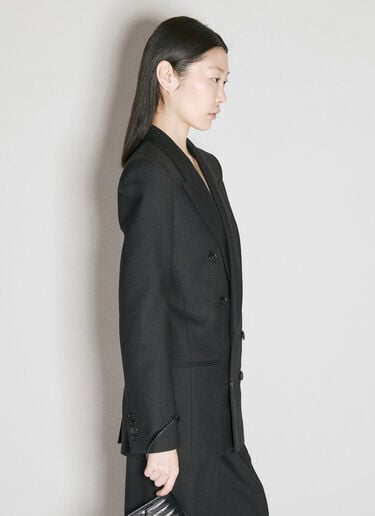 울 개버딘 블레이저 Saint Laurent 울 개버딘 블레이저 블랙 sla0255016