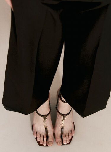 카산드라 힐 샌들 Saint Laurent 카산드라 힐 샌들 브라운 sla0255048