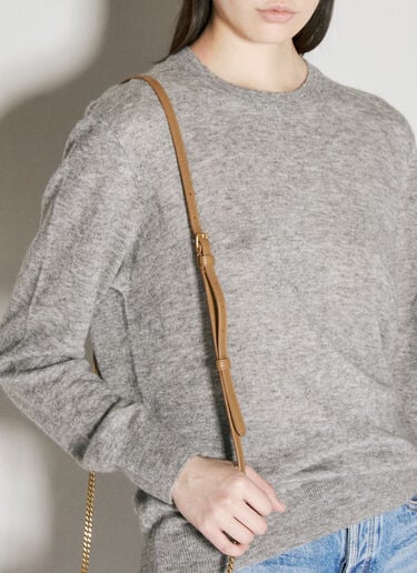 Gaby 绗缝拉链手拿包 Saint Laurent Gaby 绗缝拉链手拿包 棕色 sla0255113