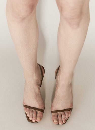 Opyum 露跟凉鞋 Saint Laurent Opyum 露跟凉鞋 棕色 sla0256014