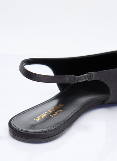 바빌론 슬링백 플랫 Saint Laurent 바빌론 슬링백 플랫 블랙 sla0257035