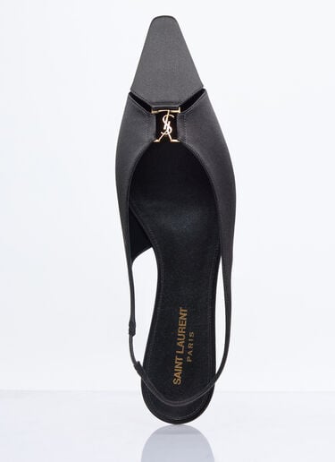 바빌론 슬링백 플랫 Saint Laurent 바빌론 슬링백 플랫 블랙 sla0257035