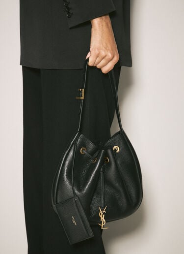 Paris VII Small Flat Hobo Shoulder Bag Saint Laurent Paris VII Small Flat Hobo Shoulder Bag Black sla0257104