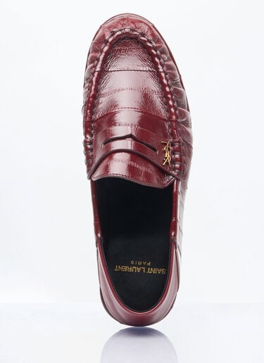 Le Loafer Penny Slippers Saint Laurent Le Loafer Penny Slippers Burgundy sla0258005