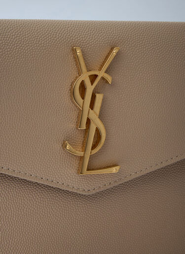 Medium Uptown Clutch Saint Laurent Medium Uptown Clutch Beige sla0260036