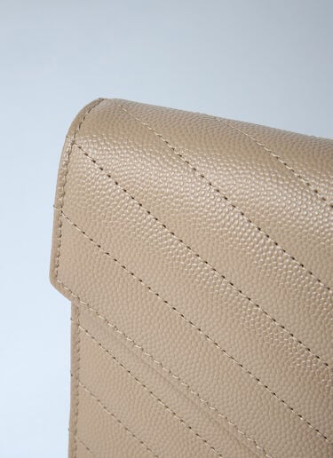 Cassandre Envelop Chain Wallet Saint Laurent Cassandre Envelop Chain Wallet Beige sla0260053