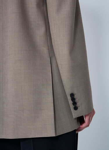 Double-Breasted Blazer Saint Laurent Double-Breasted Blazer Beige sla0260070
