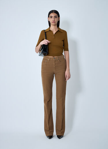 Clyde Corduroy Pants Saint Laurent Clyde Corduroy Pants Beige sla0261040