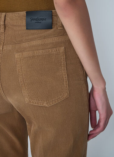 Clyde Corduroy Pants Saint Laurent Clyde Corduroy Pants Beige sla0261040