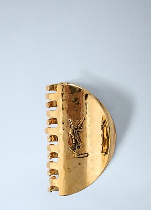 Saint Laurent Cassandre Claw Clip Gold sla0261128
