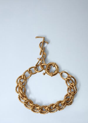 Saint Laurent Rope Bracelet Gold sla0261135