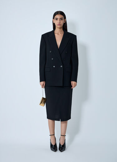 Double-Breasted Blazer Saint Laurent Double-Breasted Blazer Black sla0261142